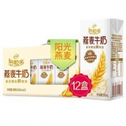 伊利 谷粒多早餐颗粒燕麦牛奶 200mL*12盒*4件