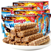 限地区：Tango夹咔咔脆威化饼干 巧克力味夹心640g（160g*4盒）*2件