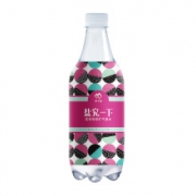PLUS会员：延中 盐究一下 荔枝味 茶卡盐轻矿气泡水 470ml *15瓶*4