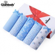 Glambody 8221 女士纯棉低腰内裤 5条装