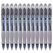 得力  按动中性笔0.5mm  黑色2支+赠20支笔芯