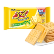 PLUS会员：康师傅 3+2 清新柠檬  苏打夹心饼干500g*8件
