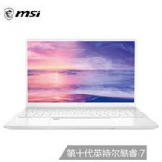 MSI 微星 尊爵Prestige 14 14英寸笔记本（i7-10710U、16GB、512GB、GTX1650 Max-Q）纯净白