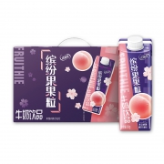 88VIP：伊利 优酸乳缤纷果果粒饮品 樱花白桃味 210g*12盒 *4件