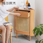 维莎 实木角柜 榉木三角形 靠墙边柜