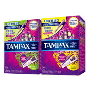 12日10点： TAMPAX 丹碧丝 隐形卫生棉条（普通流量16支+大流量16支） *2件