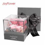 PLUS会员：JoyFlower永生花 玫瑰花熊表白七夕情人节礼物*2