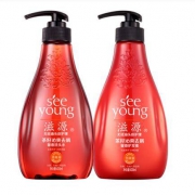 滋源 无硅油洗护套装 茶籽沁爽去屑馨香 洗头水400ml+护发素400ml