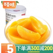 百草味  新鲜水果黄桃罐头 312g/罐*14件