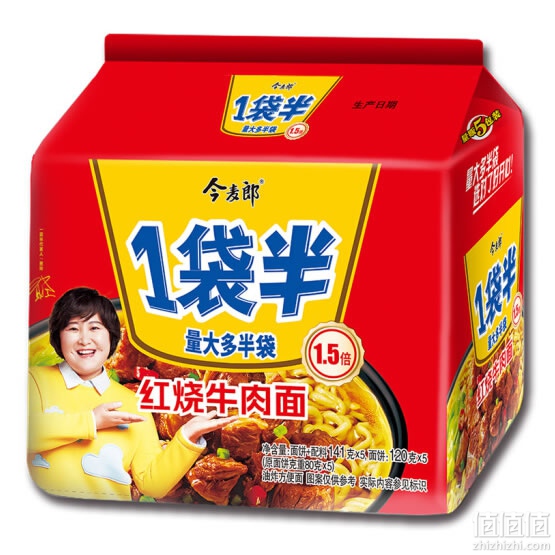 今麦郎 一袋半红烧牛肉面