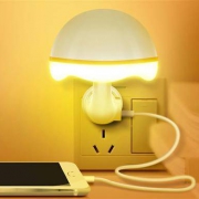 Duration Power 久量 光控感应小夜灯 黄色迷你蘑菇型