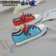 新低！4.9分，匡威&冠军联名款，多色：CESHOESES 儿童帆布鞋