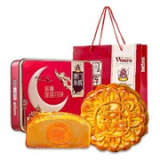 送礼佳品！澳门永辉 蛋黄莲蓉中秋送礼月饼礼盒 500g