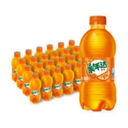 美年达可乐 Mirinda 橙味汽水 碳酸饮料整箱 300ml*24瓶 (新老包装随机发货) 百事出品 *3件