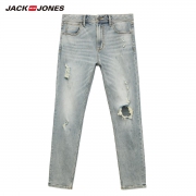 Jack Jones 杰克琼斯 219332567 男士复古破洞牛仔裤