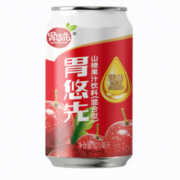 酸甜开胃！金保罗 山楂/芒果饮料 310g*6罐 9.9元包邮
