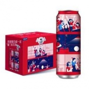 Budweiser 百威 经典拉格啤酒 夏日限量嗨聚罐 550ml*15听*6件 赠百威255ml*24×2