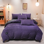 柚寝 法绒四件套 水晶绒双面绒 四件套 200*230cm