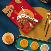 88VIP：知味观 知味迎月 月饼礼盒 410g *5件
