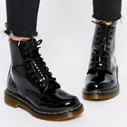 UK6码，1460经典款，Dr. Martens 马丁大夫  女士8眼漆皮马丁靴