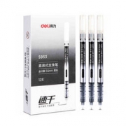 deli 得力 S856 直液式速干走珠笔 0.5mm 3支
