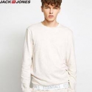 JackJones 杰克琼斯 2183HE502 男士针织弹休闲卫衣 *2件