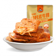 好巴食 豆干 烧烤味素牛排 100g 4.9元包邮（需用券）