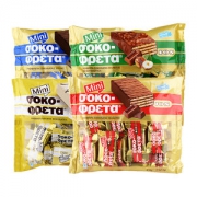 临期特价 希腊进口 优佳 牛奶/榛子/巧克力威化 210g*2袋
