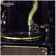 梵珐尼（fanfani） 复古实木留声机X59 仿古黑胶唱片机 柜式带低音炮 蓝牙 典雅黑