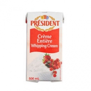 President 总统 淡奶油 500ml *4件