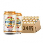 果味啤酒萨罗娜菠萝啤330ml*24听低醇啤酒果味饮料 *4件
