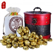 老仓 4年陈料 糯米香普洱茶 云南迷你小沱茶 500g