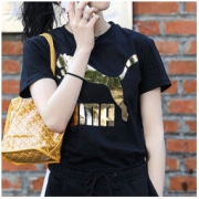 puma彪马女装跑步训练运动服金标大LOGO圆领休闲短袖T恤579406