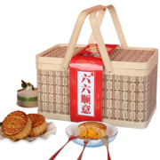 诺天府 六六顺意月饼礼盒 6味6饼共460g