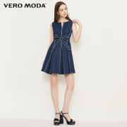 Vero Moda  无袖绑带牛仔连衣裙  （需凑单）