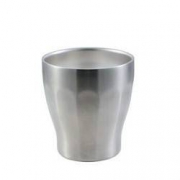 京东京造 不锈钢保温保冷 敞口杯 双层真空防烫 棱形款 280ml*5件