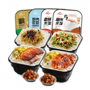 老城南 自热方便速食豌豆腊肉米饭 200gx2盒