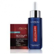 中亚Prime会员： L'OREAL PARIS 巴黎欧莱雅 复颜抗皱0.3%纯视黄醇夜间精华液 30ml+赠 三重能量抗皱晚霜试用装*3片