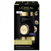 L'OREAL PARIS 巴黎欧莱雅 金致臻颜 黑松露奢养套装（日霜50ml+晚霜50ml）