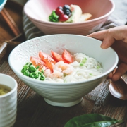 亿嘉 日式陶瓷釉下彩 斗笠碗 一人食套装