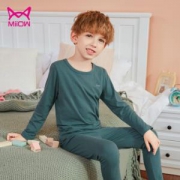 猫人MIIOW  棉莱卡儿童内衣套装  110-150CM*2件
