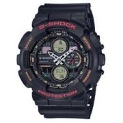 中亚Prime会员： CASIO 卡西欧 GA-140-1A1ER 男士多功能数字石英手表