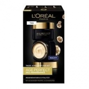 L'OREAL PARIS 巴黎欧莱雅 金致臻颜 黑松露奢养套装（日霜50ml+晚霜50ml）