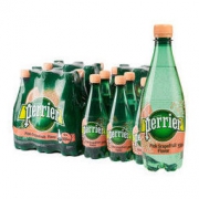 Perrier 巴黎水 含气西柚味矿泉水 500毫升/瓶 24瓶/箱 塑料瓶装