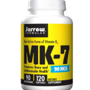 增强骨骼健康！Jarrow Formulas 杰诺 维生素K2/MK-7软胶囊90mcg*120粒