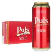 宝乐氏（Puls）经典黑啤酒 500ml*24听 整箱装 德国进口（升级版） *4件