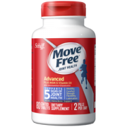 美产 维骨力 Move Free氨基葡萄糖软骨素 MSM加强版蓝瓶 80粒
