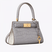 国内¥6200！Tory Burch 新款Lee Radziwill 女士鳄鱼纹限量款手提包 小号