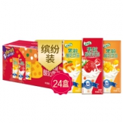 再降价：伊利 优酸乳果粒酸奶饮品（草莓+黄桃+芒果）245g*24盒/箱 *2件