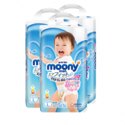 25日0点！Moony 尤妮佳 男宝宝拉拉裤 L44片 3包装